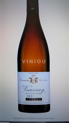 Loire Valley Vouvray Domaine Clos Naudin 2020