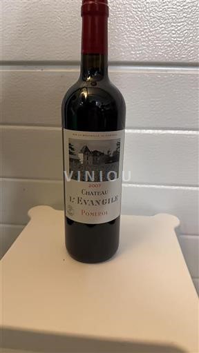 Vin Rouge sec Château L'Evangile 2007 France Bordeaux Pomerol AOC
