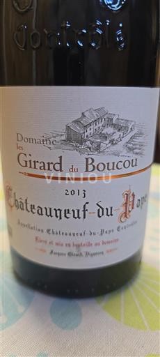 Rhône-dalen Châteauneuf-du-Pape Domaine Les Girard du Boucou 2013