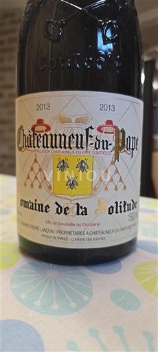 Rhônedalen Châteauneuf-du-Pape Domaine La Solitude 2013