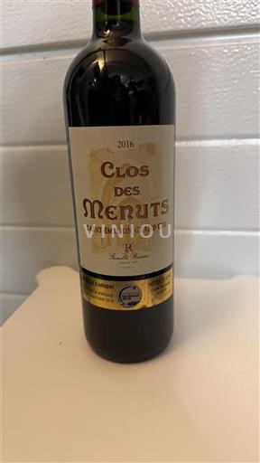 Bordeaux Saint-Émilion Grand Cru Clos des Menuts 2016