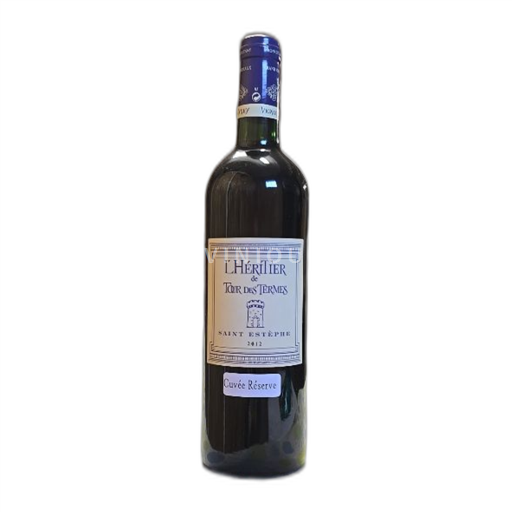 Vin Rouge sec Cuvée Réserve Château Tour des Termes 2012 France Bordeaux Saint-Estèphe AOC