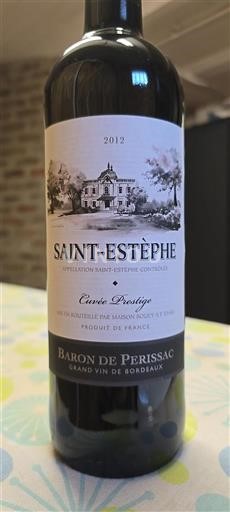 Bordeaux Saint-Estèphe Baron de Perissac Prestige 2012