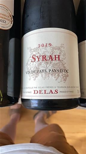 Languedoc ja Roussillon Pays d'Oc Delas Frères Syrah 2019