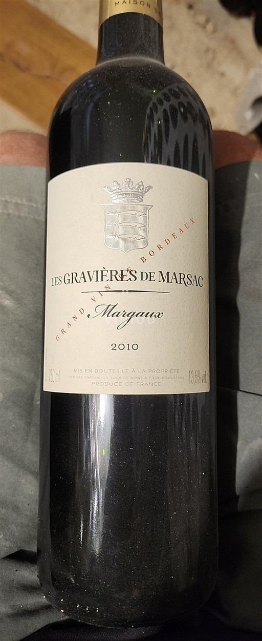 Bordeaux Margaux Les Gravières de Marsac 2010