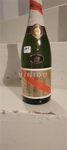 Champagne G.H. Mumm Cordon Rouge 1987