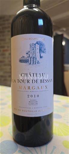 Bordeaux Margaux Cru Bourgeois Château La Tour de Bessan 2010