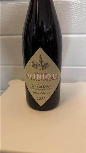 Rona dolina Côtes-du-Rhône Domaine Font de Courtedune Vieilles Vignes 2022