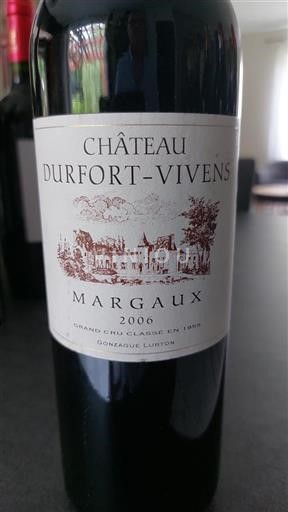 Bordeaux Margaux Grand Cru Château Durfort-Vivens 2006