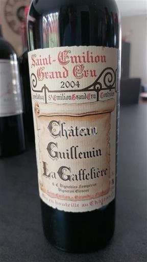 Burdeos Saint-Émilion Gran Cru Grand Cru Château Guillemin La Gaffelière 2004