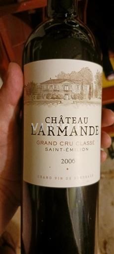 Bordeaux Saint-Émilion Grand Cru Château Larmande 2006
