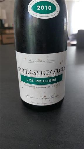 Bourgogne Nuits-Saint-Georges Premier Cru Domaine Henri Gouges Les Pruliers 2010