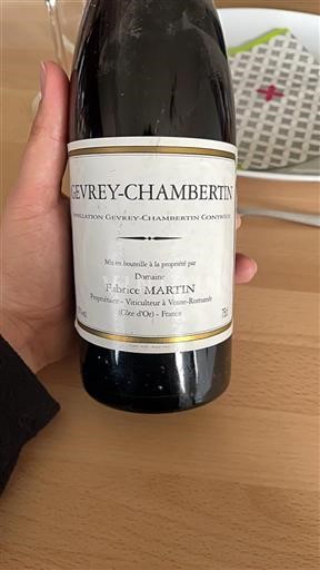 Burgundy Gevrey-Chambertin Domaine Fabrice Martin 2000