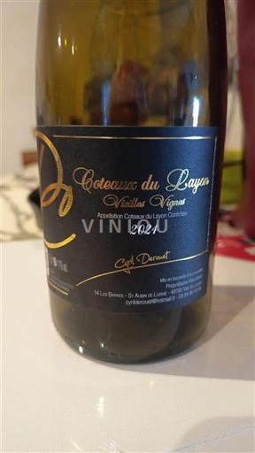 Loire Valley Coteaux-du-Layon Cyril Derouet Vieilles Vignes 2024