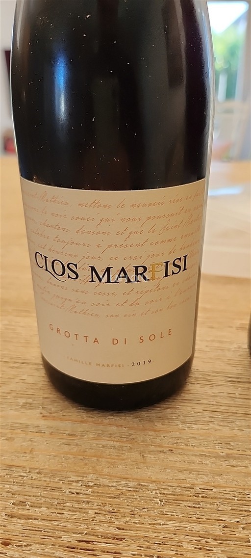Vin Rouge sec Grotta di Sole Clos Marfisi 2019 France Corse Patrimonio AOC