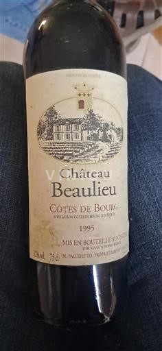 Burdeos Côtes-de-bourg Château Beaulieu 1995