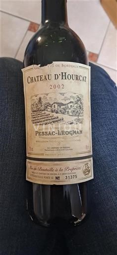 Bordeaux Pessac-Léognan Château Hourcat 2002