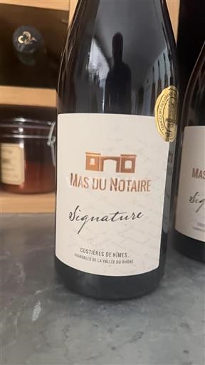 Rhônedalen Costières-de-Nîmes Mas du Notaire Signature Icke årgångsbetecknad