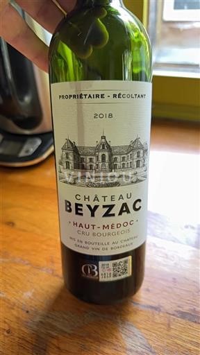 Bordeaux Haut-Médoc Cru Bourgeois Château Beyzac 2018