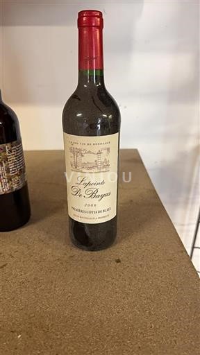 Bordeaux Ikke specificeret Lapointe De Bayas 2008