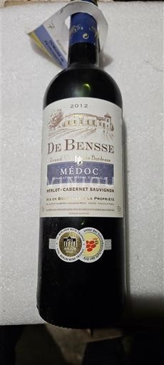 Bordeaux Médoc Bensse 2012