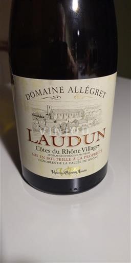 Vallée du Rhône Côtes-du-rhône-villages Domaine Allégret Syrah/Shiraz e Grenache. 2020