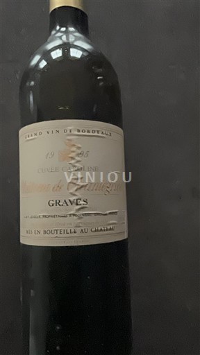 Bordeaux Graves Château Chantegrive Caroline 1995