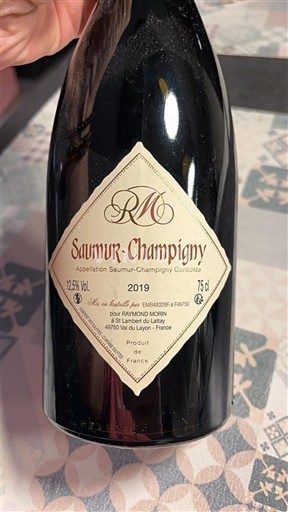 Loirevallei Saumur-champigny Raymond Morin 2019