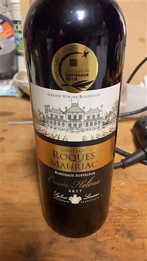 Bordeaux Bordeaux supérieur Château Roques Mauriac Hélène 2017