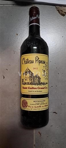 Burdeos Saint-Émilion Gran Cru Grand Cru Château Pipeau 2012