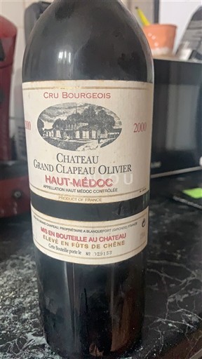 Bordeaux Haut-Médoc Cru Bourgeois Château Grand Clapeau Olivier 2000