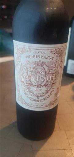 Bordeaux Pauillac Grand Cru Château Pichon Baron 2012