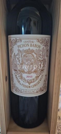 Bordeaux Pauillac Grand Cru Château Pichon Baron 2013