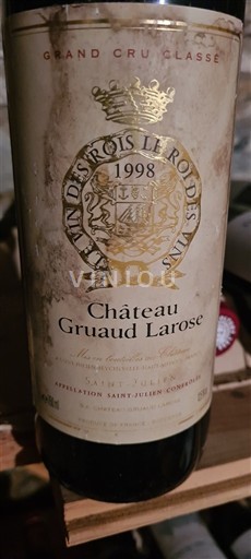 Bordeaux Saint-Julien Grand Cru Château Gruaud Larose 1998
