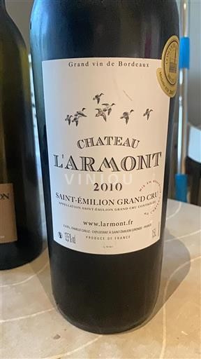 Bordeaux Saint-Émilion Grand Cru L'Armont 2010