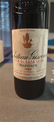 Bordeaux Margaux Grand Cru Classé Château Giscours 1988