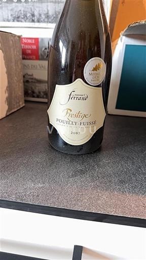 Bourgogne Pouilly-fuissé Nadine Ferrand Prestige 2007