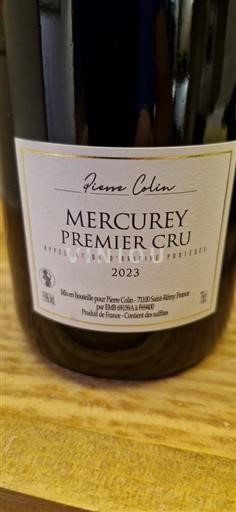 Burgundy Mercurey Premier Cru Pierre Colin 2023