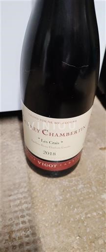 Burgundy Gevrey-Chambertin Vigot Les Crais 2018
