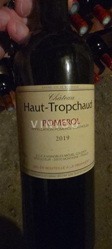 Bordeaux Pomerol Château Haut-Tropchaud 2019