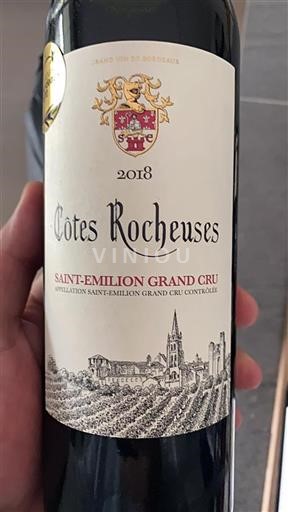 Burdeos Saint-Émilion Gran Cru Grand Cru Côtes Rocheuses 2018
