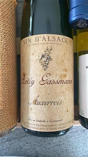 Alsácia Não especificado Grand Cru Rolly Gassmann Auxerrois 2019