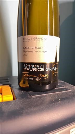 Alsace Alsace Grand Cru Grand Cru Domaine Maurice Griss Kaefferkopf 2021