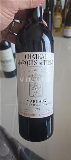 Burdeos Margaux Grand Cru Classé Château Marquis de Terme 1979