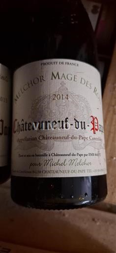 Rhônedalen Châteauneuf-du-Pape Michel Melchor Mage des Rois 2014