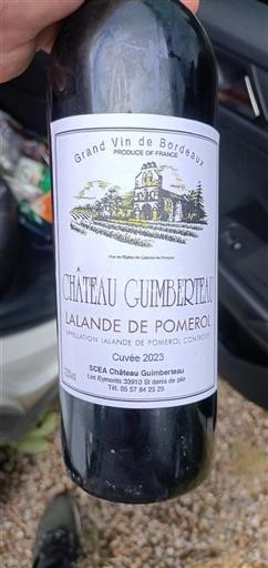 Burdeos Lalande-de-Pomerol Château Guimberteau 2023