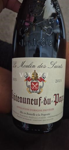 Rhône-dalen Châteauneuf-du-Pape Le Moulin des Saints 2015