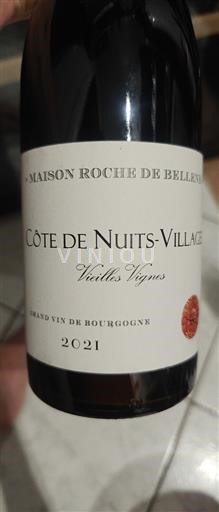 Vin Rouge sec Vieilles Vignes Maison Roche de Bellene 2021 France Bourgogne Côte de nuits villages AOC