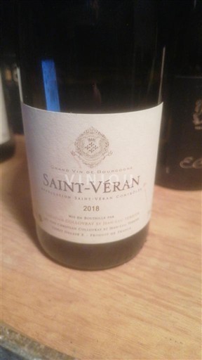 Bourgogne Saint-Véran Christian Collovray et Jean-Luc Terrier 2018