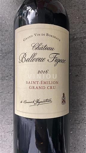 Burdeos Saint-Émilion Grand Cru Bellevue Figeac 2016